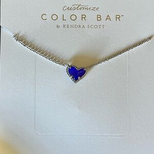Kendra Scott Cobalt Heart Pendant Necklace
